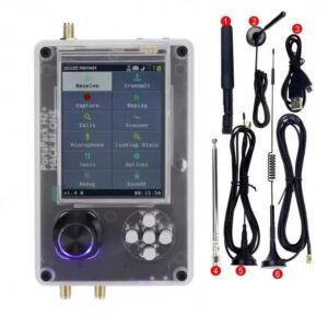 Portapack H2 Software Defined Radio Kit with Antennas,3.2 Inch TFT 1MHz-6GHz Professional Wireless Radio Transceiver ABS Shell,Capture Replay for Communication Radio Transceiver